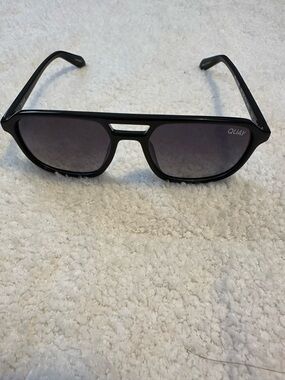 Quay Australia Black Frame with Gray Gradient Lenses Sunglasses